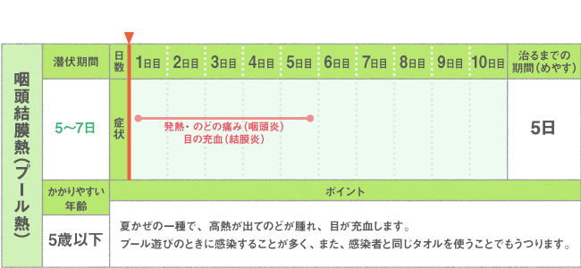 咽頭結膜熱（プール熱）